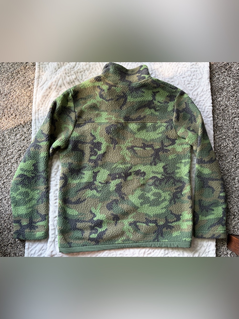 The North Face Men’s Cragmont Sherpa Fleece 1/4 Snap Front Pullover Jacket | M - Picture 10 of 11